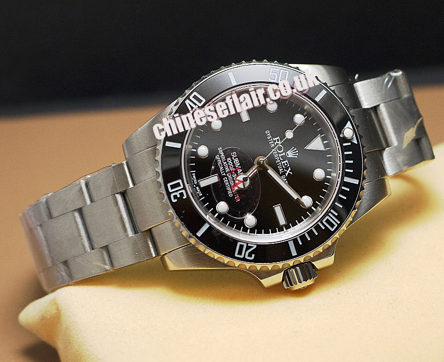 Rolex Submariner No Date Replica Watch: Silver Steel Black Dial